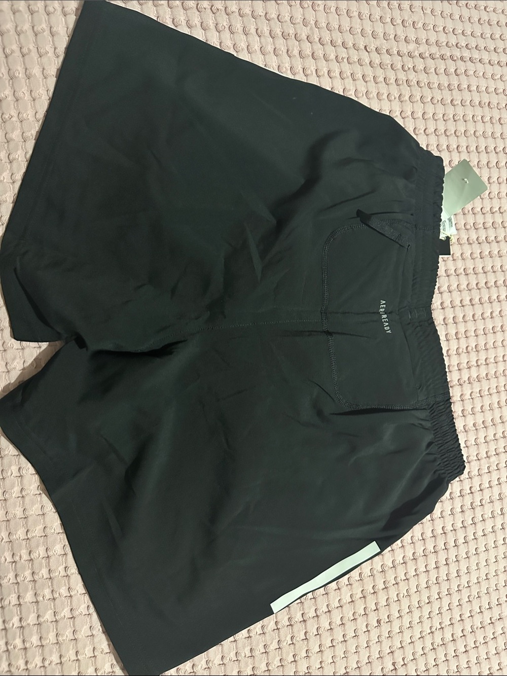 adidas Black Men’s Athletic Shorts with White Stripes - Picture 2 of 2